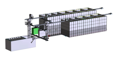 3D Planung einer Getreideanlage mit Rechtecklagersilos, Förder- & Reinigungstechnik 
