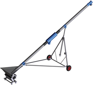 Зърнобойно оръдие Ø152mm с чистачка за тръби, въртящи се колела и шаси с регулируема височина